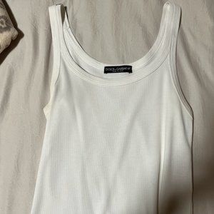 White Dolce & Gabbana Tank Top Mens!